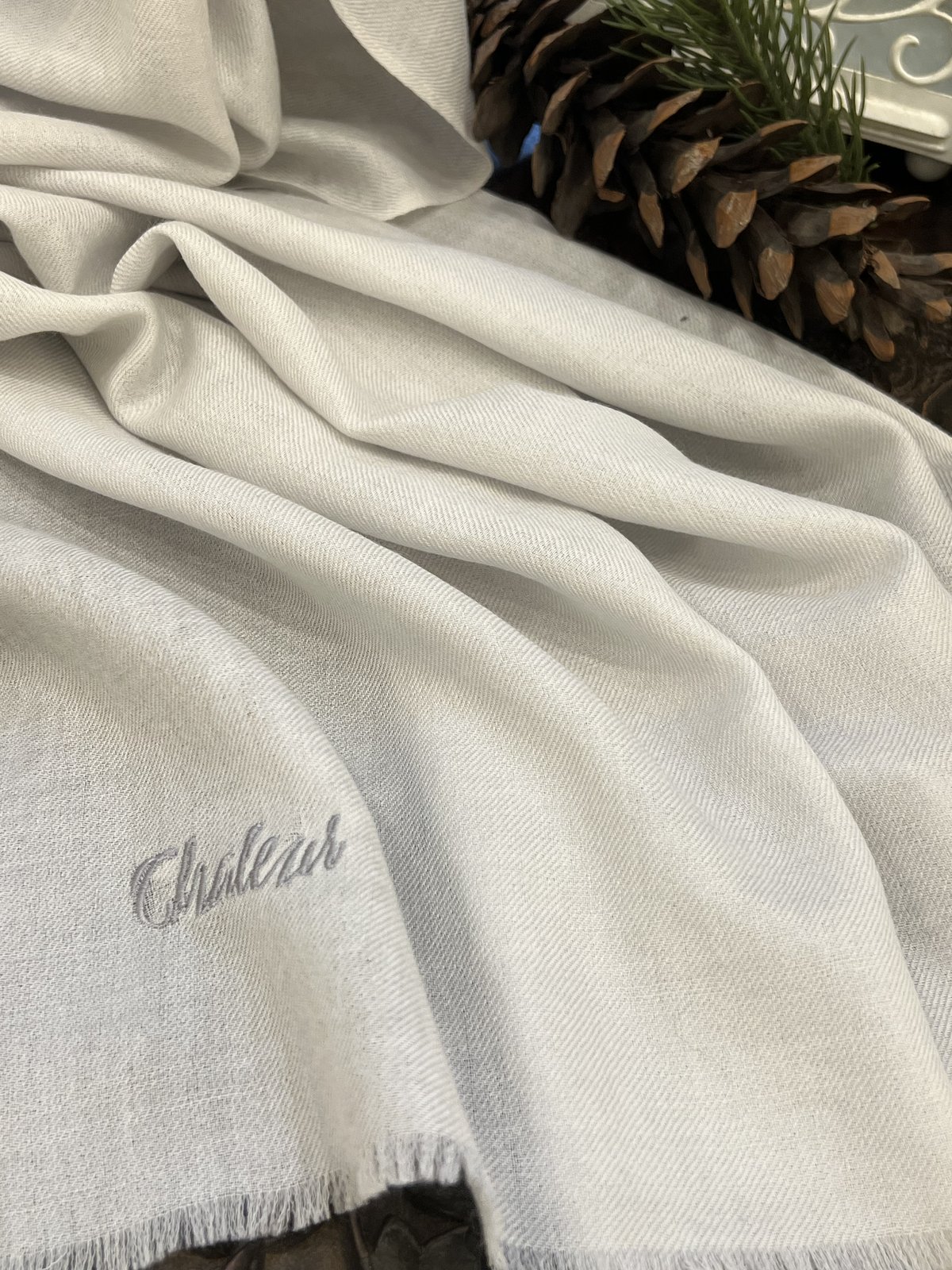 Timeless Snow Pashmina